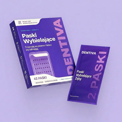 Fioletowe paski wybielające - Dentiva